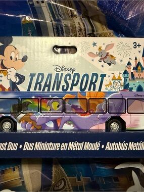 Disney parks 2026 figment Disney transport die cast bus -New